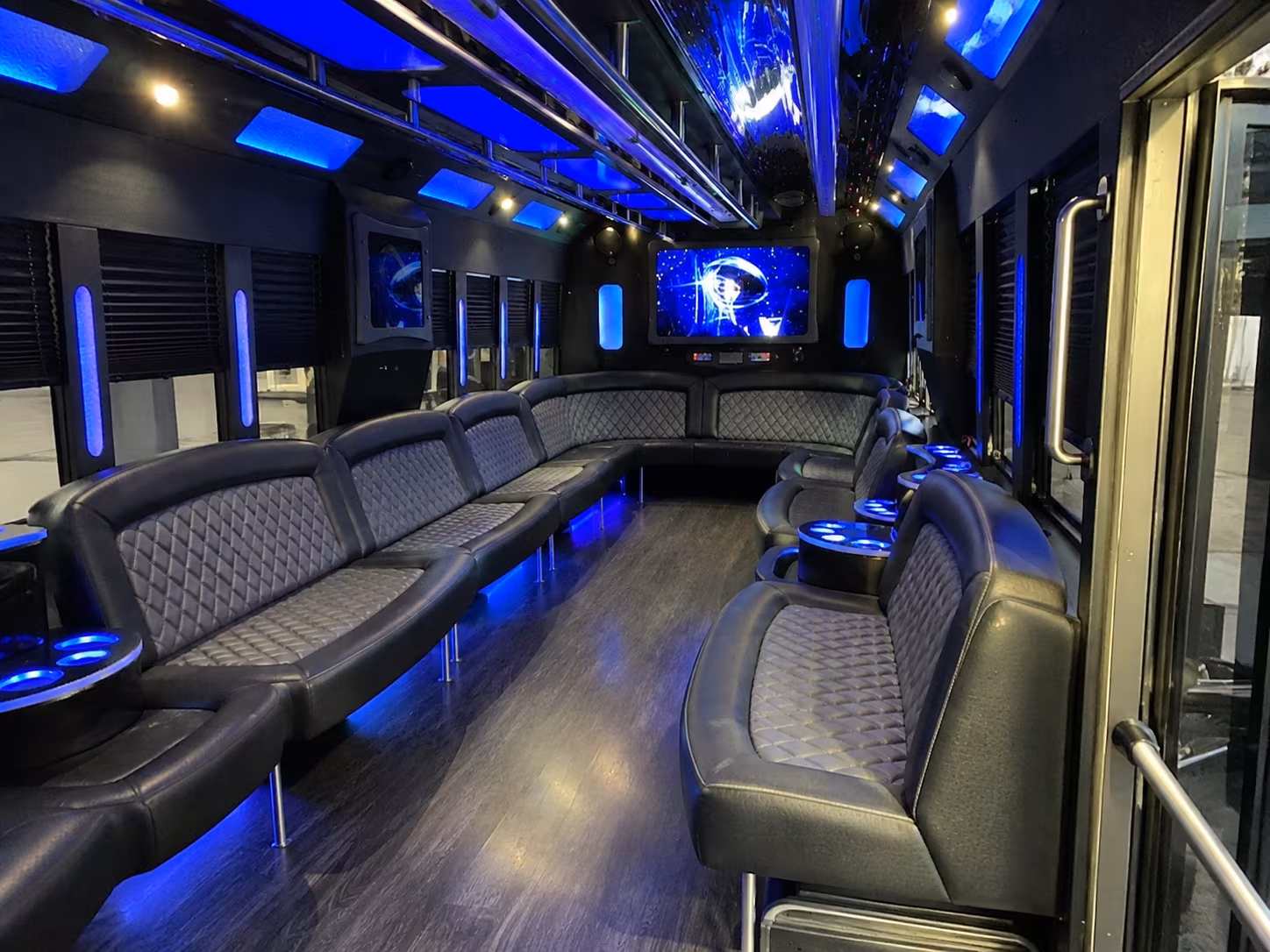eagle mountain 28 passenger party bus interior