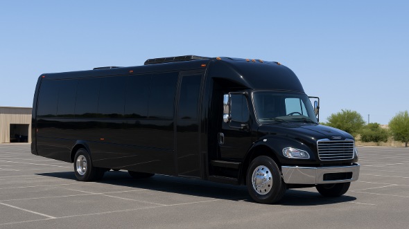Exterior of Charter Bus Company Eagle Mountain's 15 Passenger Minibus in Eagle Mountain