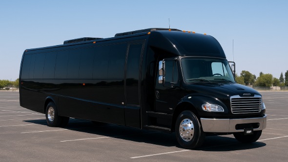Exterior of Charter Bus Company Eagle Mountain's 25 Passenger Mini bus in Eagle Mountain