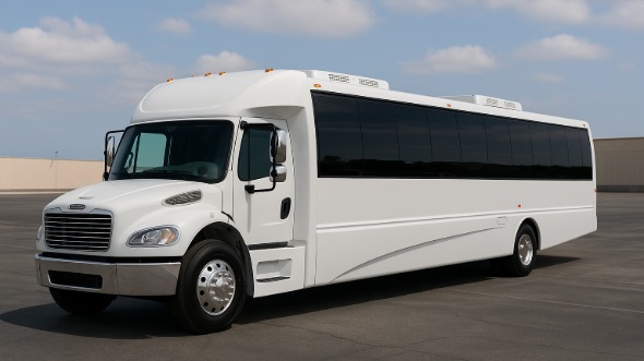 Exterior of Charter Bus Company Eagle Mountain's 30 Passenger Minibus in Eagle Mountain