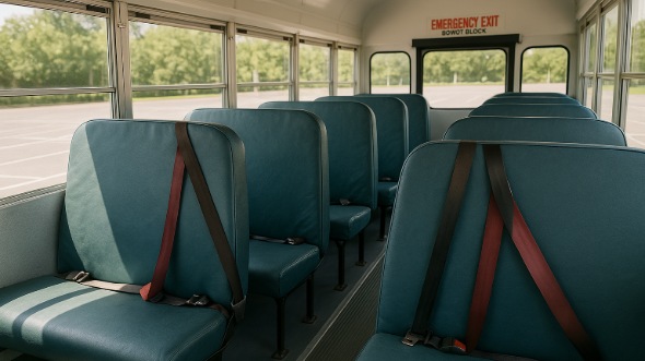 eagle mountain school bus rental inside