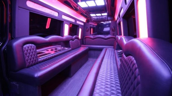 eagle mountain sprinter limo rental inside